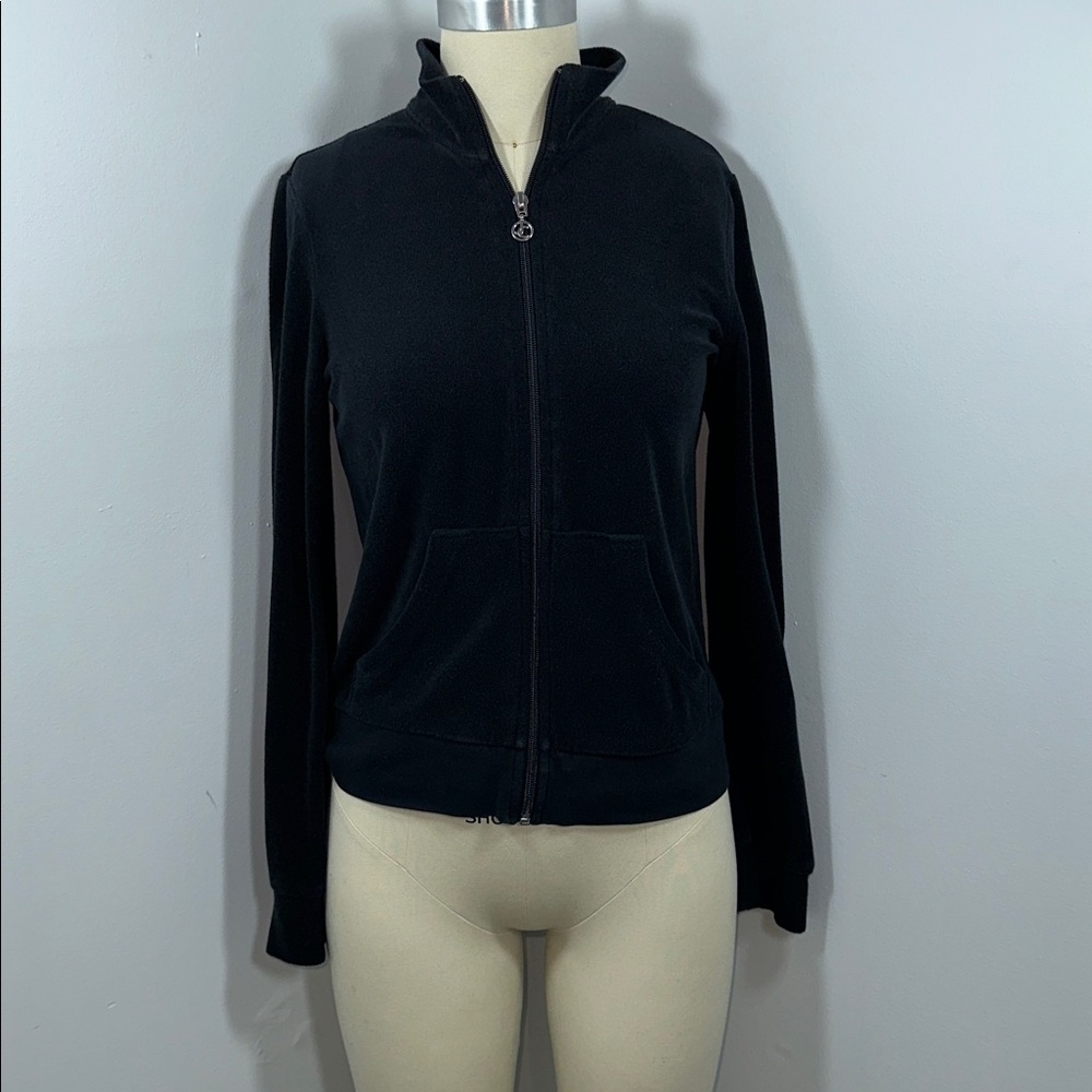 2 Juicy Couture Black Terry Track Jackets